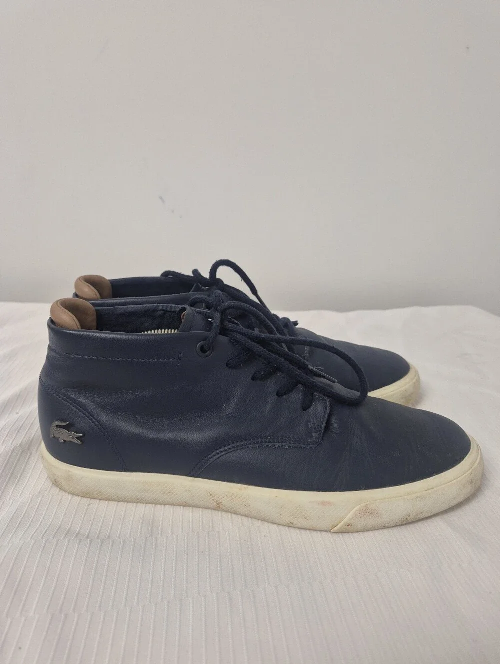 Lacoste Espere Chukka 317 Leather High Top Sneakers sz 7